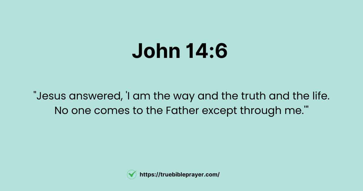 Bible Scriptures on Salvation John 14:6