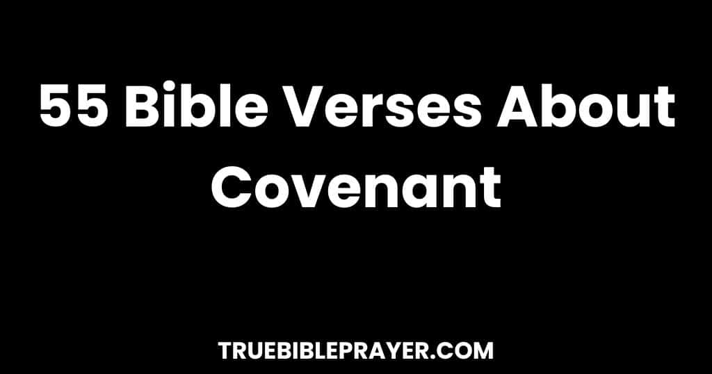 Bible Verses About Covenant