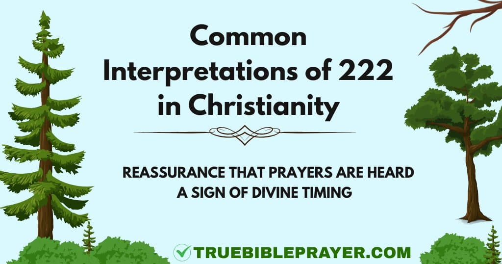 Common Interpretations of 222 in Christianity