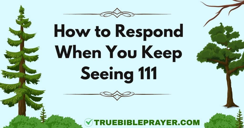 How to Respond When You Keep Seeing 111