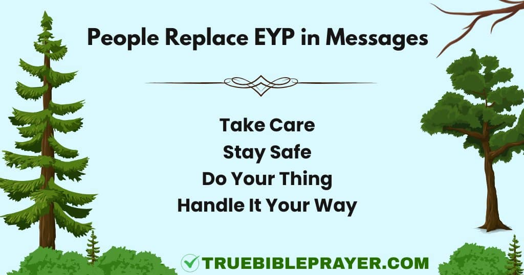 People Replace EYP in Messages
